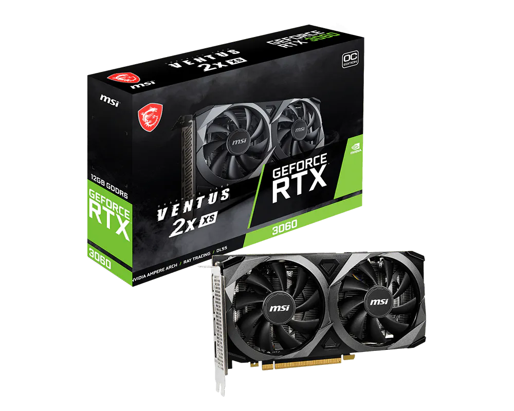 MSI GeForce RTX 3060 VENTUS 2X XS 12G OC